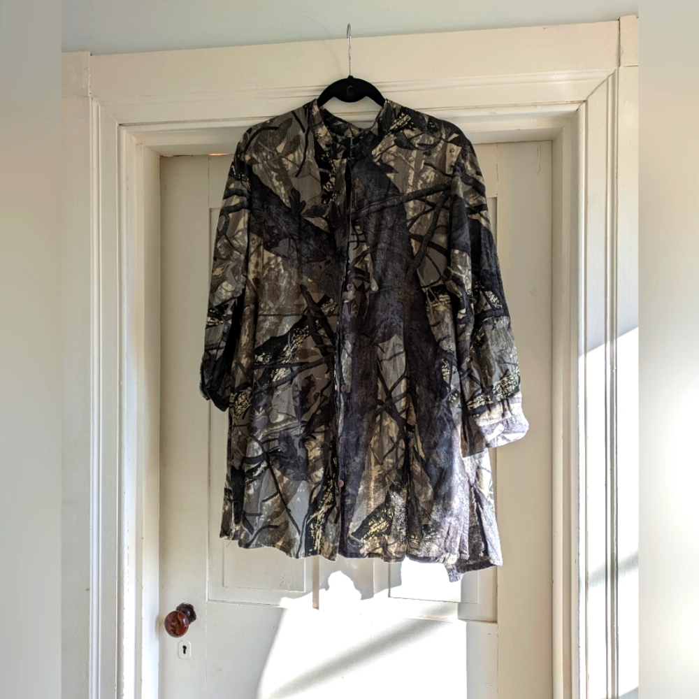 Sacred Threads Nature/Tree Inspired 100% Cotton Jacket L/XL
